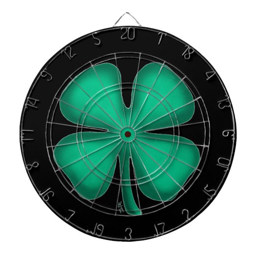 Zwart Iers dartboard Dartbord (Voorkant)