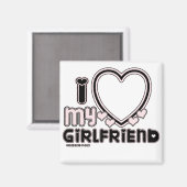 zwart in luv 1 magneet (Voorkant / Achterkant)