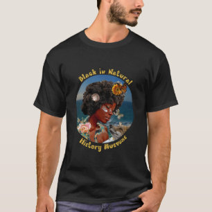Zwart in Natura Geschiedenis Musea T-shirt