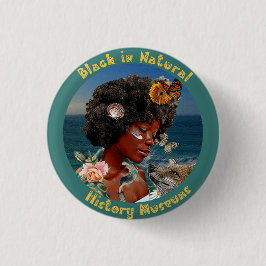 Zwart in Natuurhistorisch Musea Button