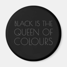 Zwart is de Koningin van Kleuren - Typografie Magn