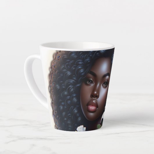 Zwart is een mooie theekop latte mok (Linkerhoek)