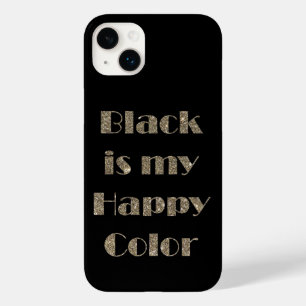 Zwart is mijn gelukkige kleur Case-Mate iPhone 14 plus hoesje