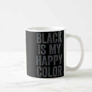 Zwart Is Mijn Gelukkige Kleur Goth Emo Grappig Sar Koffiemok