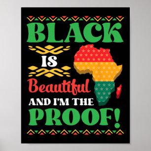 Zwart is mooi en ik ben het bewijs van Afrikaans A Poster