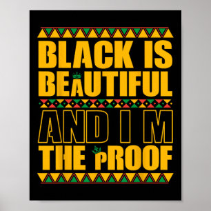 Zwart is mooi en ik ben het bewijs Zwarte Geschied Poster