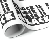 Zwart is zwart cadeaupapier (Rol Hoek)