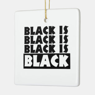 Zwart is zwart keramisch ornament