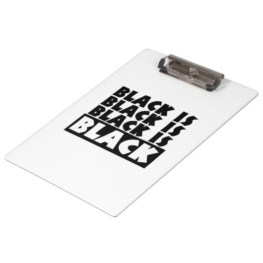 Zwart is zwart klembord (Gekanteld)