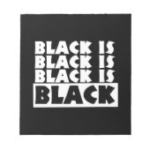 Zwart is zwart notitieblok (Voorkant)