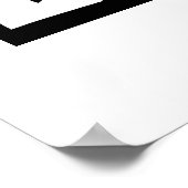 Zwart is zwart poster (Hoek)