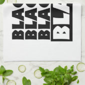 Zwart is zwart theedoek (Gevouwen)