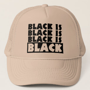 Zwart is zwart trucker pet