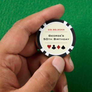 Zwart Ivoor Las Vegas Casino Poker Chip Verjaardag
