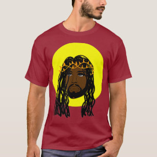 Zwart Jezus verslaat Afrikaanse Amerikaanse religi T-shirt
