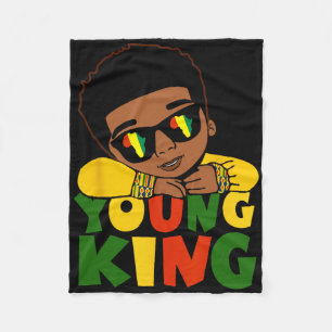 Zwart Jong Koning Zwart Geschiedenis Maand Kinder Fleece Deken