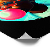 Zwart Jongen Joy Bubble Gum Leuk Afrikaans Melanin Poster (Hoek)