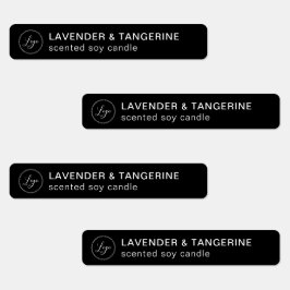 Zwart Kaars Tamper-proof Zegel Uw Logo Labels