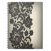  zwart Kant beige Paris Notitieboek (Voorkant)