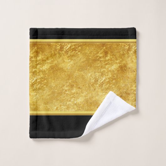 Zwart karaat man dat een zwarte trainingstas schop bad handdoek (Wasdoekje)