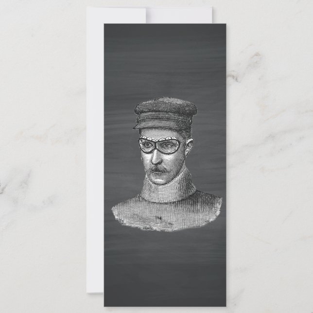 Zwart karton Steampunk Goggles Man (Voorkant)