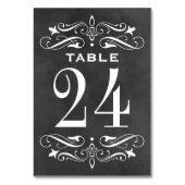  zwart karton Vlourish Wedding Kaart (Voorkant)