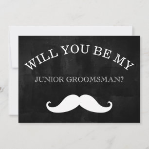 Zwart karton zal je mijn Groomsman zijn Kaart