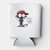 Zwart Kat Het is goed dat ik alles goed vind. Blikjeskoeler (Voorkant)