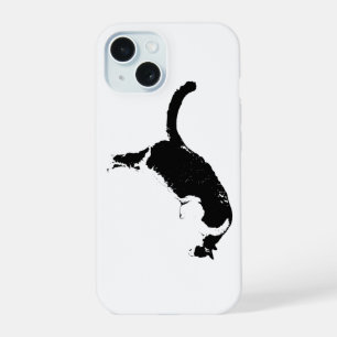 Zwart Kat iPhone 15 Hoesje