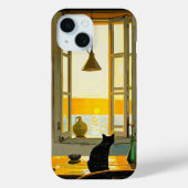  zwart kat kunst telefoon geval Case-Mate iPhone case (Achterkant)