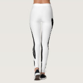 Zwart Kat Wat Mes Grappig Moorddadig Halloween Pet Leggings (Achterkant)