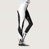 Zwart Kat Wat Mes Grappig Moorddadig Halloween Pet Leggings (Rechts)