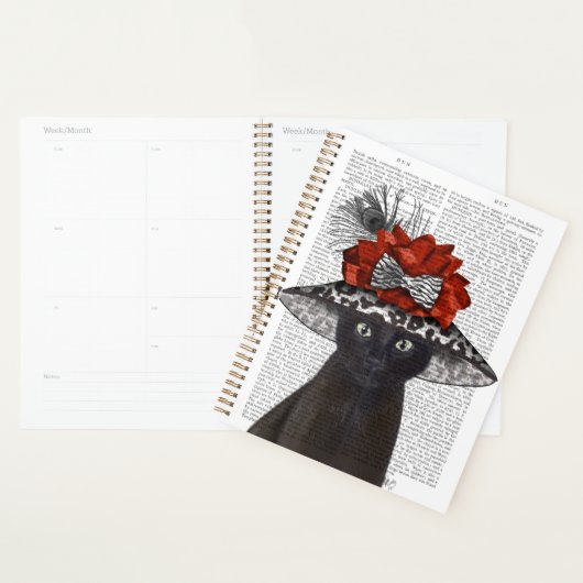 Zwart katje met Pet van Fabulous Planner (Display)