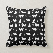 Zwart katten en zwart afdrukken wit