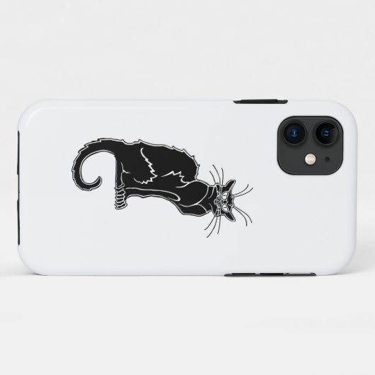 zwart kattendierensilhouet Case-Mate iPhone case (Achterkant (horizontaal))