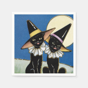 zwart kattenfeestpapier, luiers servet