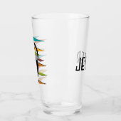 Zwart kattenontwerp uit de middeleeuwen glas (Links)