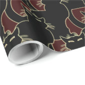 Zwart kattenpapier voor het oppakken van papierkat cadeaupapier (Rol Hoek)