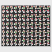 Zwart kerstcadeaupapier voor cadeautjes cadeaupapier (Vlak)