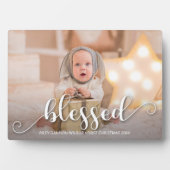 ZWART kerstfeestdag Foto Easel Frameless Fotoplaat (voorkant)