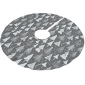 Zwart Kerstmispatroon#6 ID1009 Kerstboom Rok (Gekanteld)