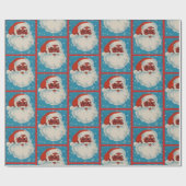 Zwart kerstpapier cadeaupapier (Vlak)