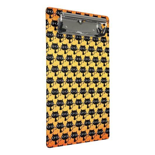 Zwart kittens patroon mini klembord (Schuin)