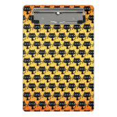 Zwart kittens patroon mini klembord (Voorkant)