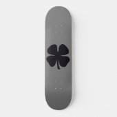 Zwart Klaver grijs skateboard (Voorkant)