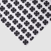 Zwart Klaver wit tissuepapier (Detail)