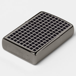 Zwart Klaver zwart ijs Zippo aansteker