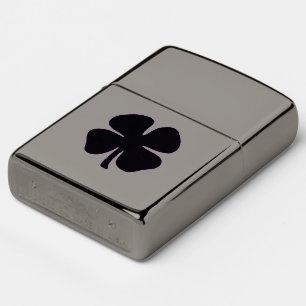 Zwart Klaver zwart ijs Zippo aansteker
