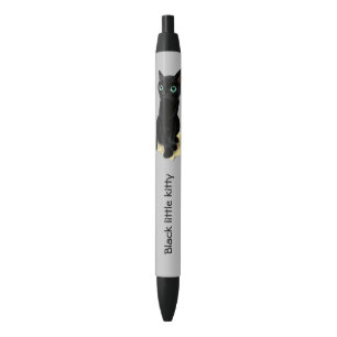 Zwart klein kat zwarte inkt pen