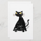 Zwart klepdeksel briefpapier (Voorkant / Achterkant)